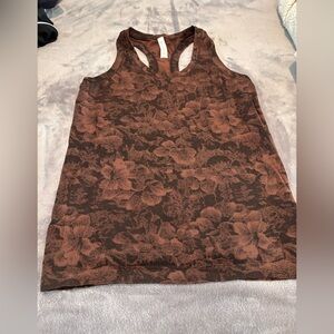 Athleta Brown Floral Racerback Tank
Size small